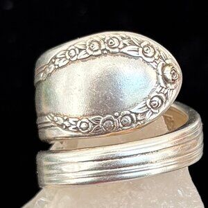 Silverware Silver Plated Ring Size 8